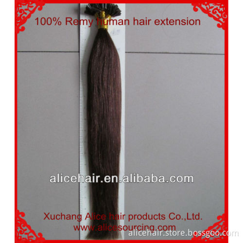 Wholesale price remy full head u tip hair extension